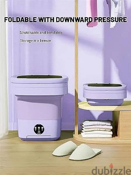 Portable Washing Machine,Folding Mini Washer Machine with 3 Leve 2