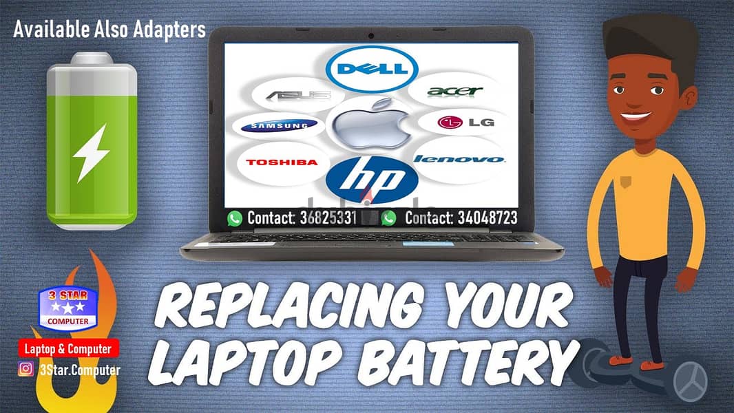 New Box Pack Laptop Adapters & Batteries Low Price MacBook Adapters A 3