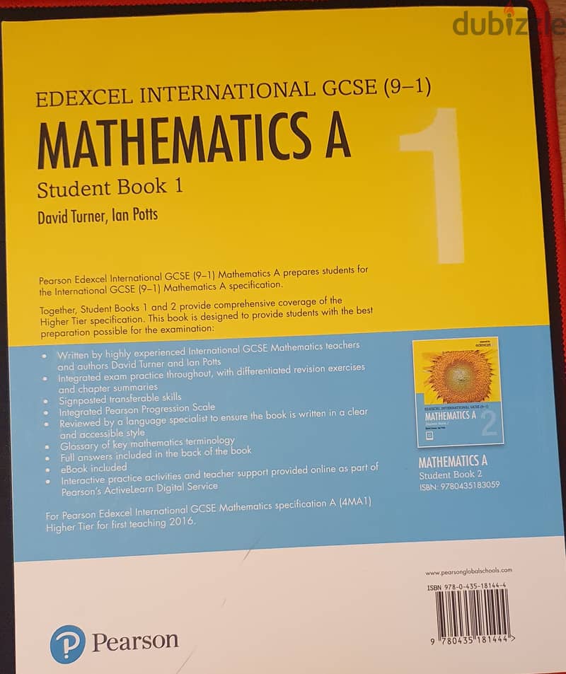 Pearson Edexcel International GCSE 9 - 1 Course - Mathematics A 1