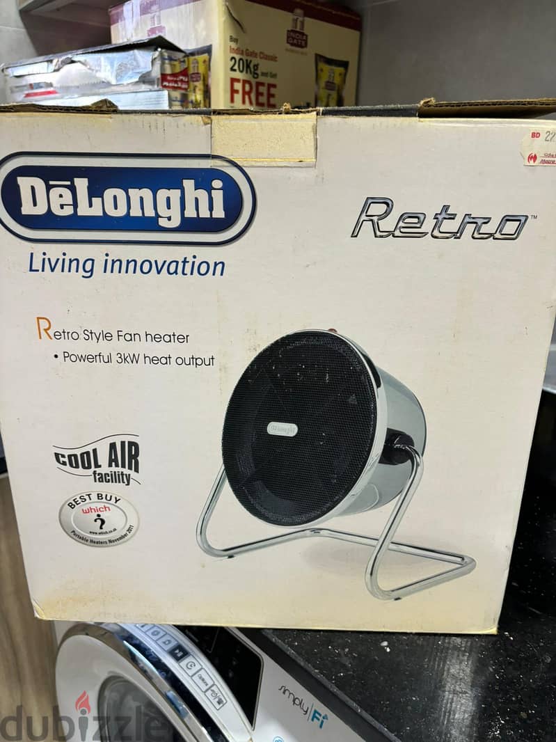 FAN AND HEATER 2 IN 1. IN THE BOX NOT USED. PRICE IS 15BHD IF INTERES 2