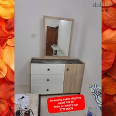 Dressing table and other household items for sale with delivery