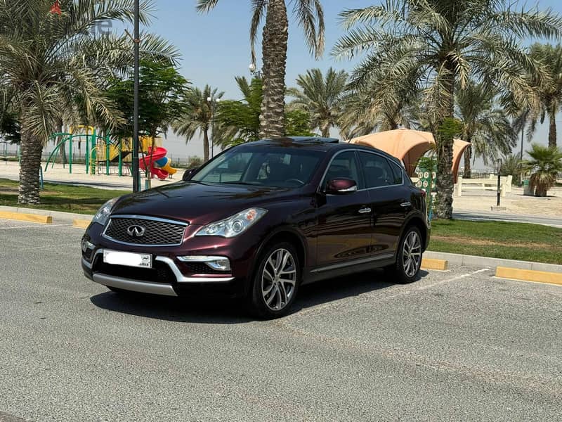 Infiniti QX50 2016 red 1