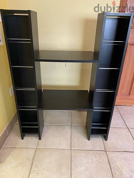 Ikea Black Shelf for Books/CDs and Black Ikea Floor Reading lamp 11