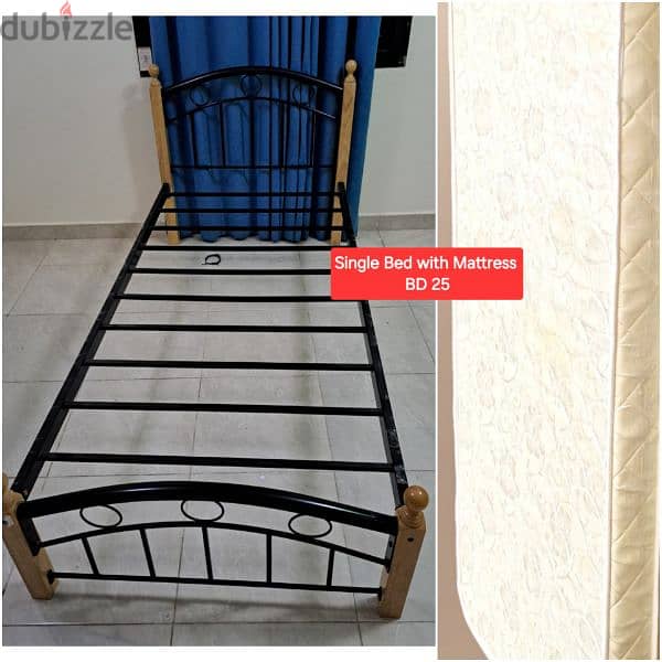 Queen size bed with Mattress and other items for sale with Delivery 6