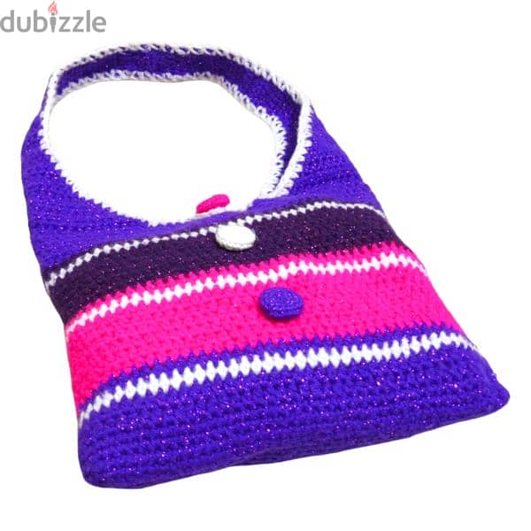 COLORFUL CROCHET TOTE BAG 2