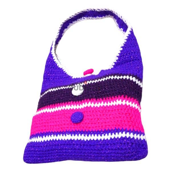 COLORFUL CROCHET TOTE BAG 5