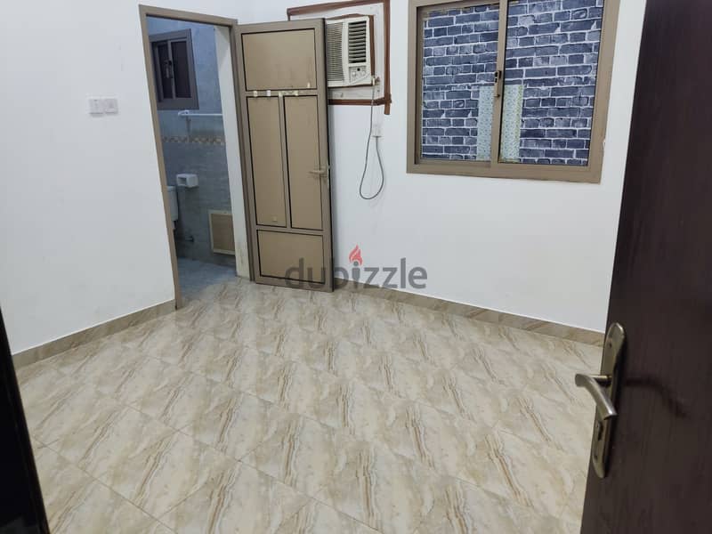 B. D. 200 for a flat with 2 rooms, 2 baths in Qudaibiya 1