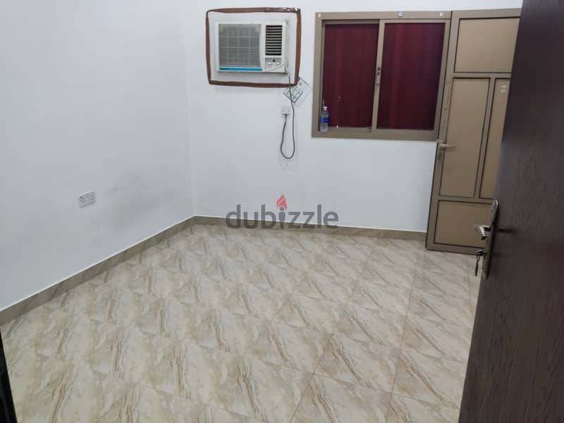 B. D. 200 for a flat with 2 rooms, 2 baths in Qudaibiya 2