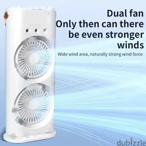 portable Double fan And Humidifier 2