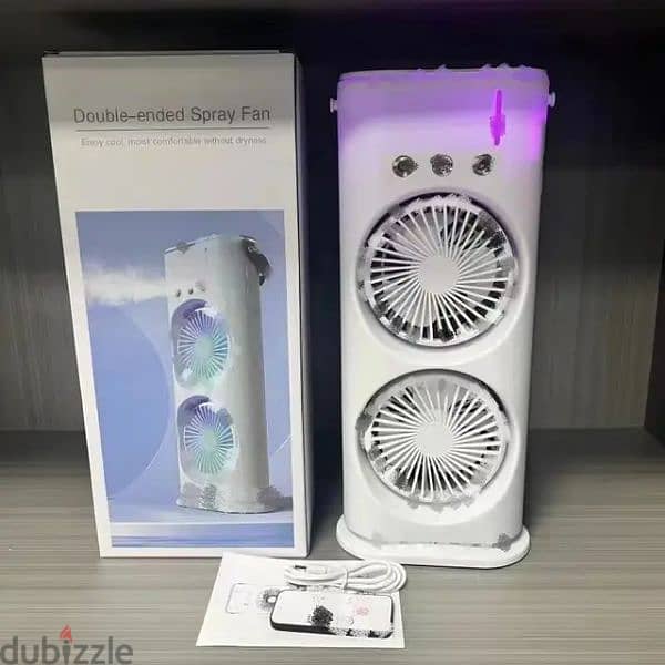 portable Double fan And Humidifier 5