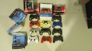 ORIGINAL ps3 controller ps4 + copies + rgb conts. with boxes 0