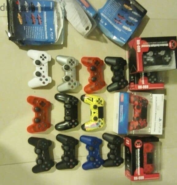 ORIGINAL ps3 controller ps4 + copies + rgb conts. with boxes 1