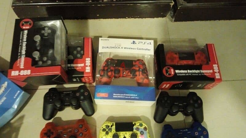 ORIGINAL ps3 controller ps4 + copies + rgb conts. with boxes 3