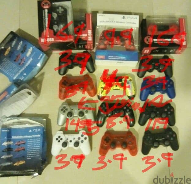 ORIGINAL ps3 controller ps4 + copies + rgb conts. with boxes 5