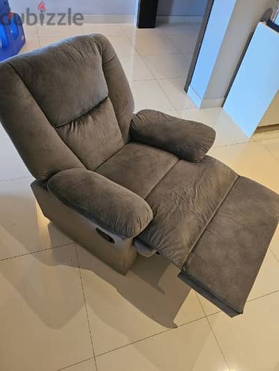 Gray recliner Chair