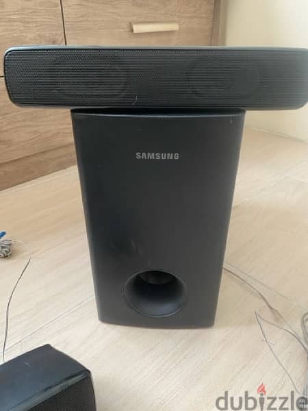 5.1 speakers with subwoofer good working 1