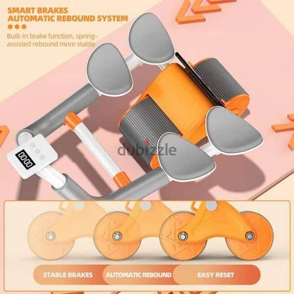 2 in 1  Roller Elbow Suport Automatic  Wheel  Roller for Abdominal Fat 1