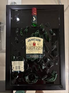 Jameson bottle on frame art 0