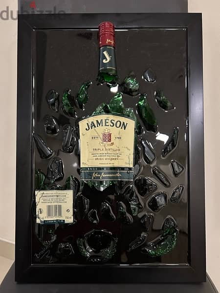 Jameson bottle on frame art 1