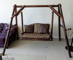 Wooden swing with cushions - contact 39303304