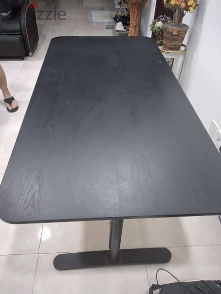 Black Study Table from IKEA 1