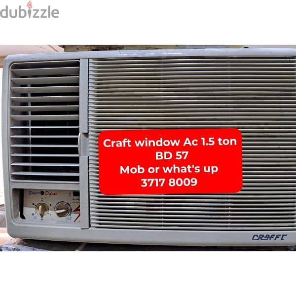 zamil window Ac and other household items for sale with delivery 8