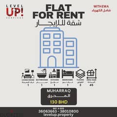 Good 1BHK Flat For Rent In Muharraq. REF-A005 0