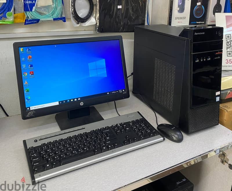 Lenovo Core i3 3.2Ghz 6th Gen With 8GB RAM 256GB SSD 19"LED Monitor 1