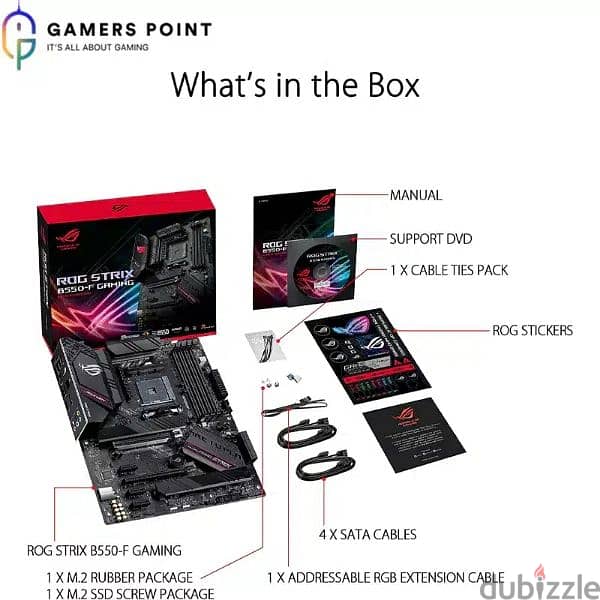 Asus ROG Strix B550-F Gaming Motherboard Socket AM4 6