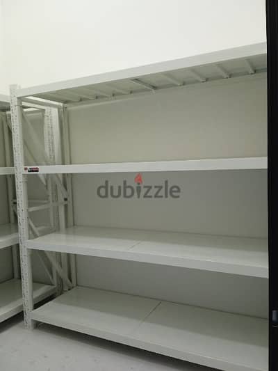 white colour shelving