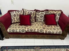 Sofa Set with carpet and curtain for sale