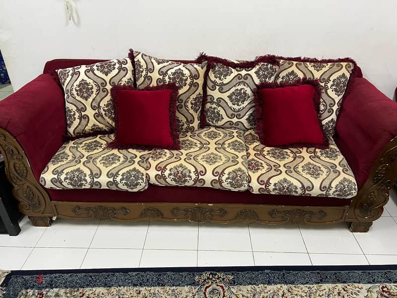 Sofa Set with carpet and curtain for sale 0