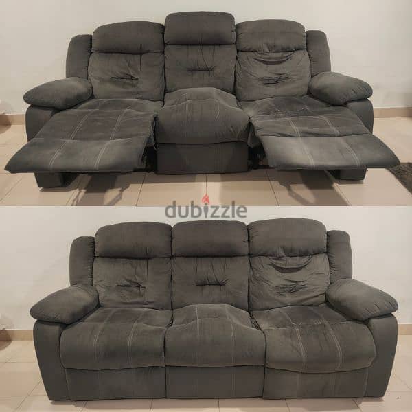 Recliner Sofa 3 seater . . كنب ركلاينر 3 مقاعد 2