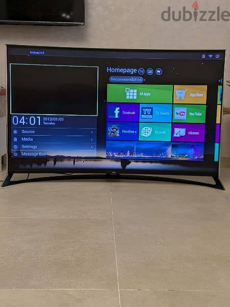 55 Inch TCL U curved LED Screen for sale. 1