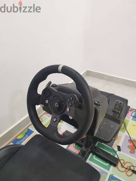 Logitech G920+ pedals + shifter +Dead skull seat 1