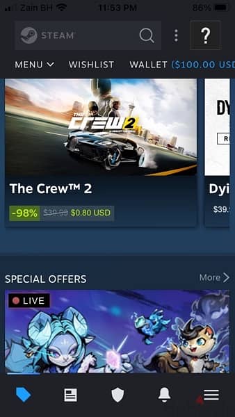 steam account +100USD 1