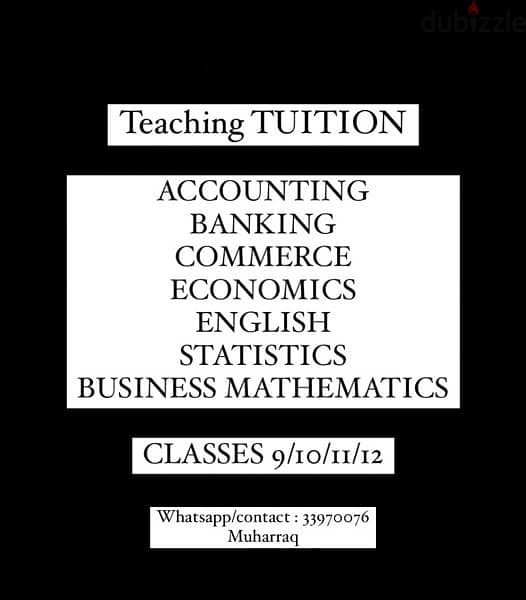 private tuition Available all subjects we teach 1