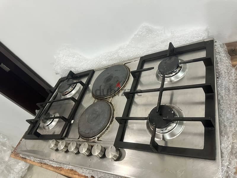 4 burner gas cooker with 2 electricity gas very cheap price 1