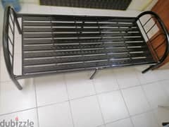 Steel single bed 0