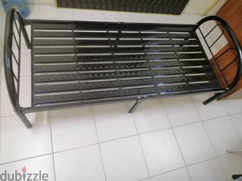 Steel single bed 0