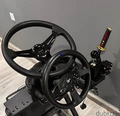 thrustmaster t300rs + e brake + shifter + steering wheel