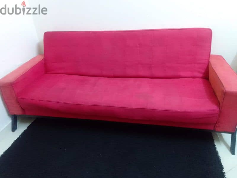 Bed cum sofa with carpet 1