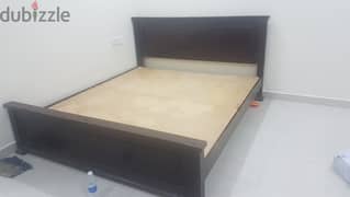 King Size (180 ×220) Heavy Wooden Cot - Good Condition 0