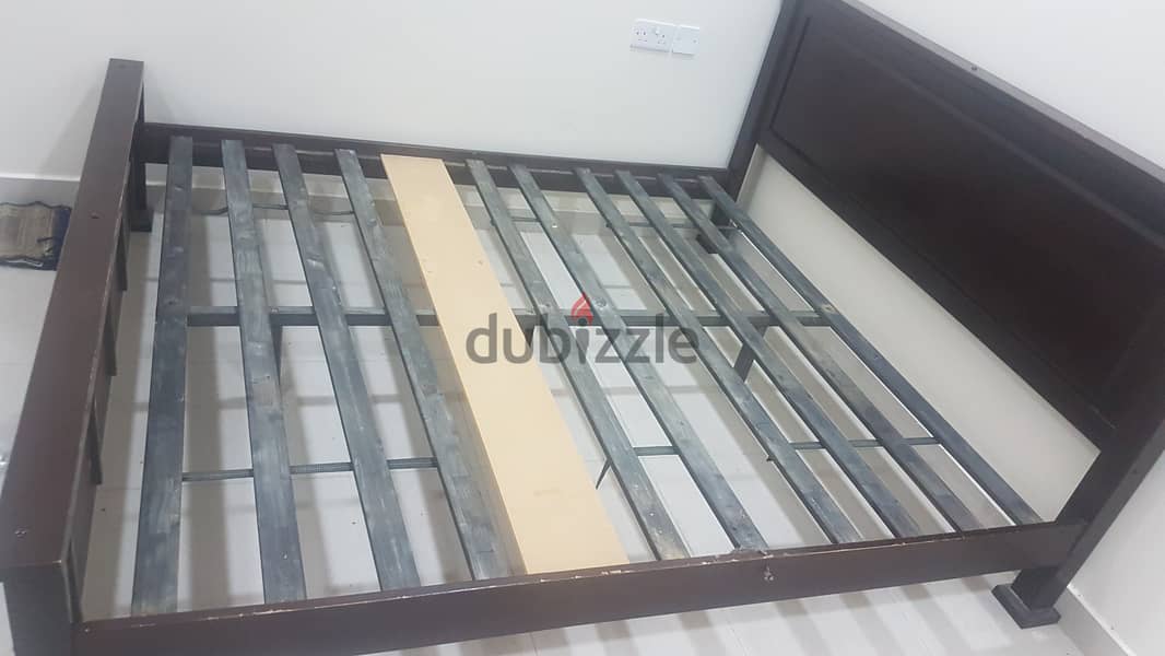 King Size (180 ×220) Heavy Wooden Cot - Good Condition 2