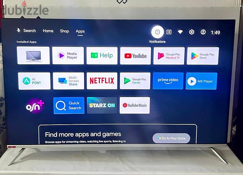 Class Pro 50” 4K UHD Tv 
Android tv
Google assistant 3