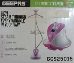 Geepas 1.8L Garment Steamer 2000W, White & Pink