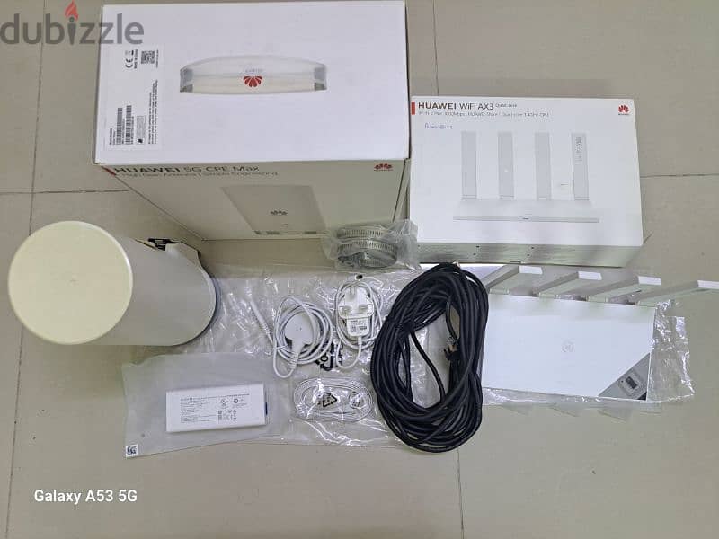 huawei wifi ax3 quad core and huawei  5G CPE max router 2