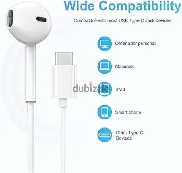 Ape USB C Headphones USB Type C Earbuds HiFi Stereo USB 1