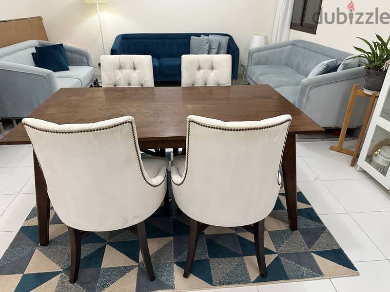 Home Center Table & Luxury Italian  Chairs 1