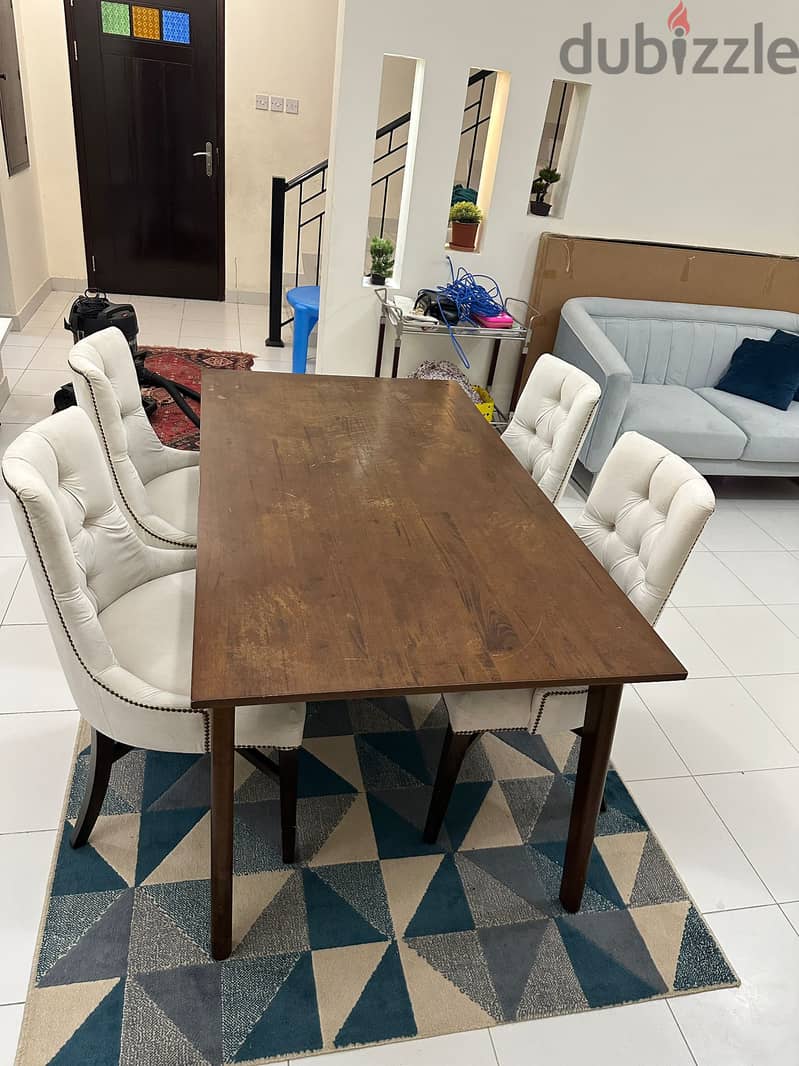 Home Center Table & Luxury Italian  Chairs 3